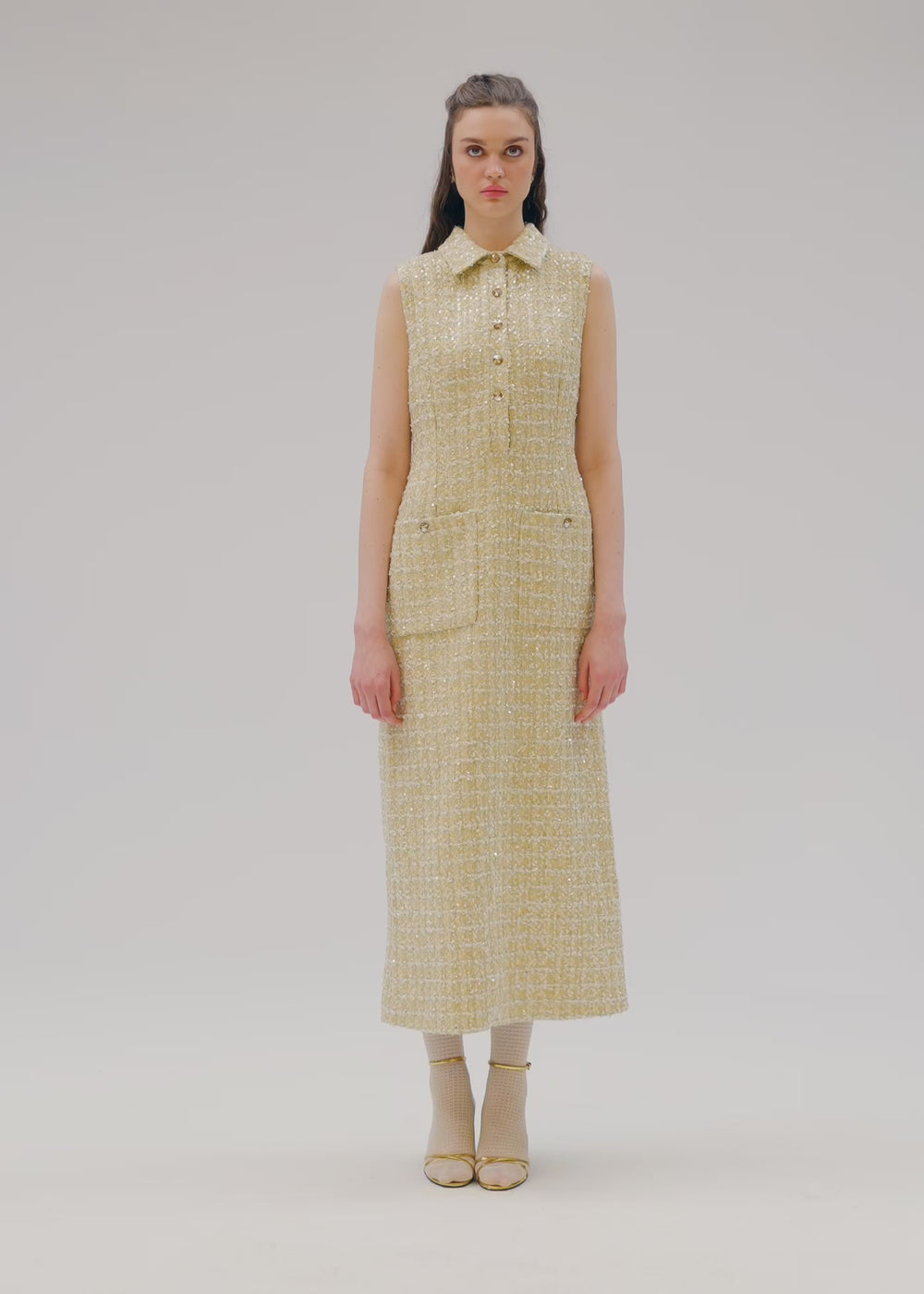 Derya french tweed dress