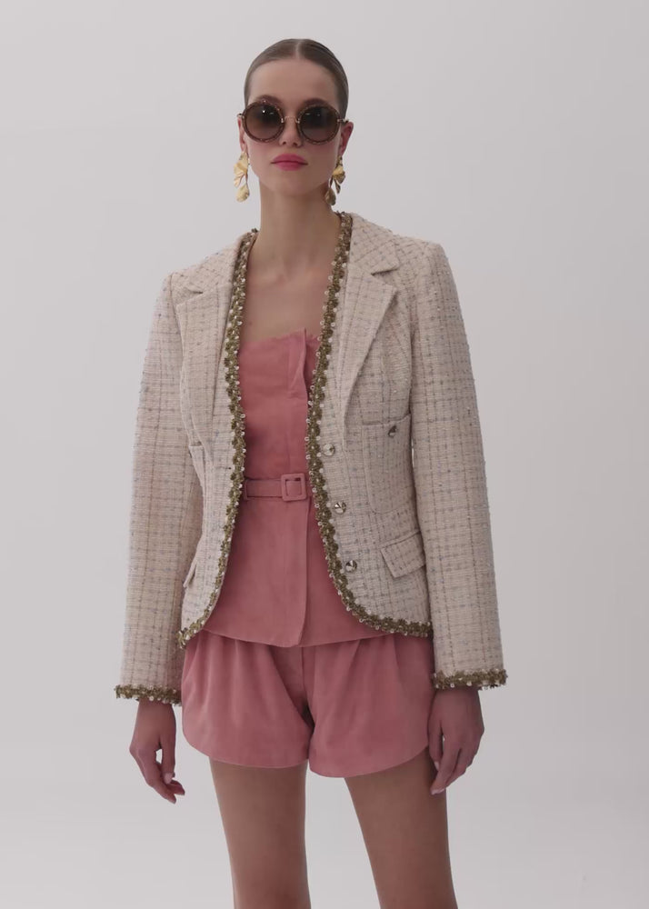 
                  
                    Load and play video in Gallery viewer, Drew tweed Blazer
                  
                