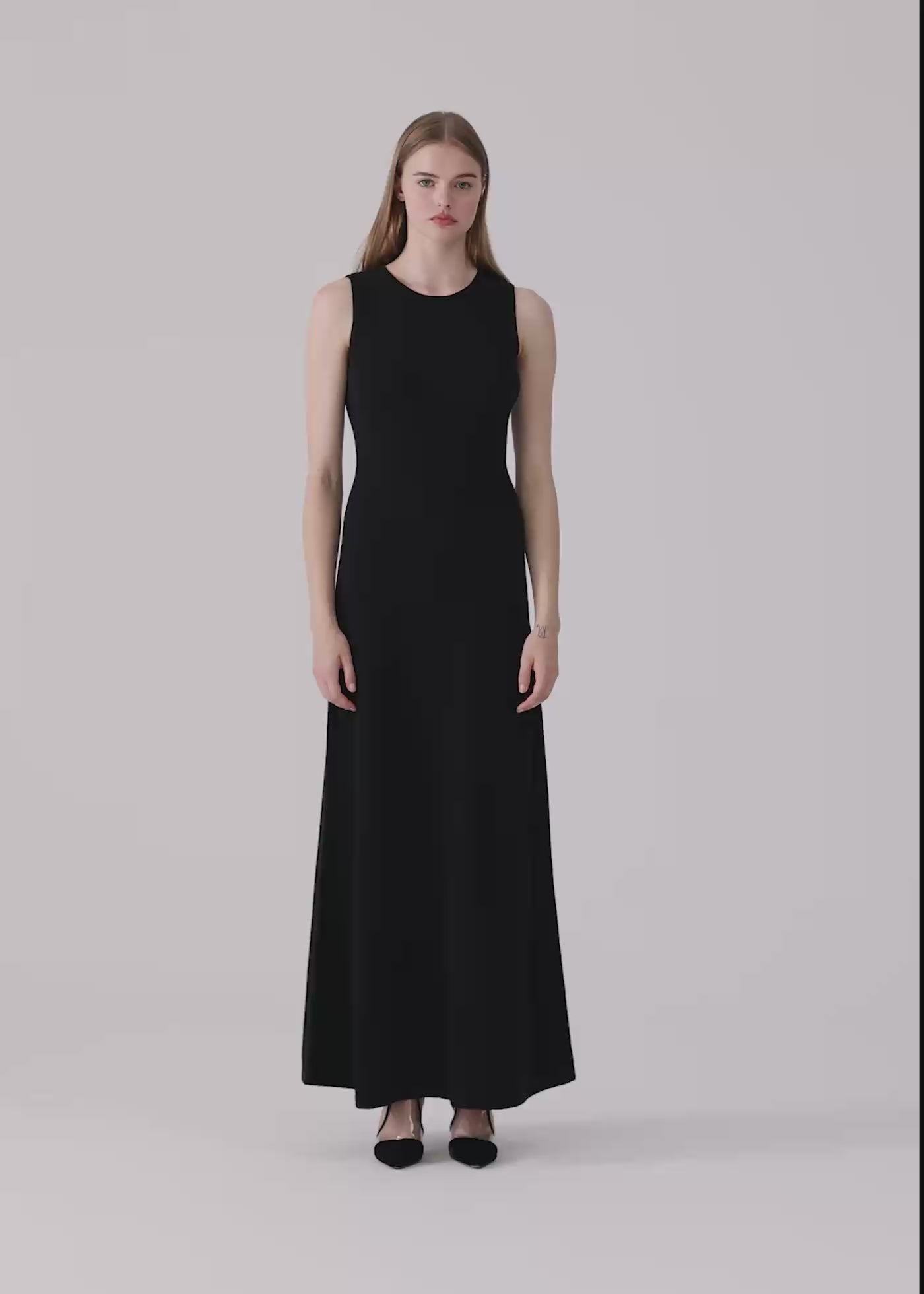 
                  
                    Load and play video in Gallery viewer, Jane cashmere dress black
                  
                