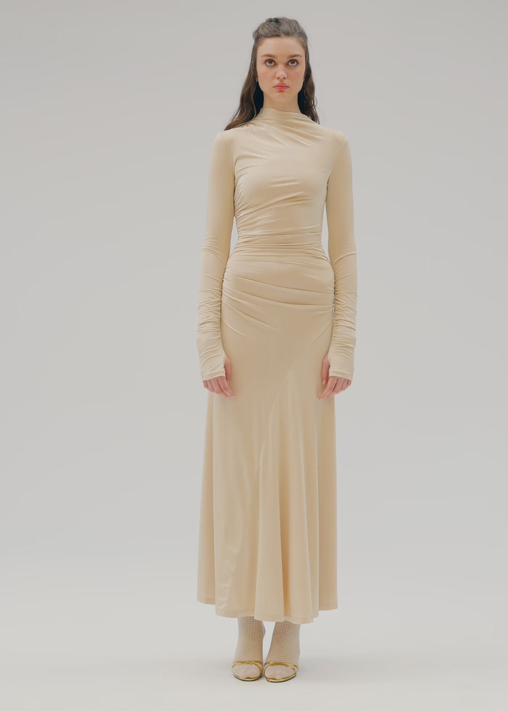 Ayse ruched dress magnolia