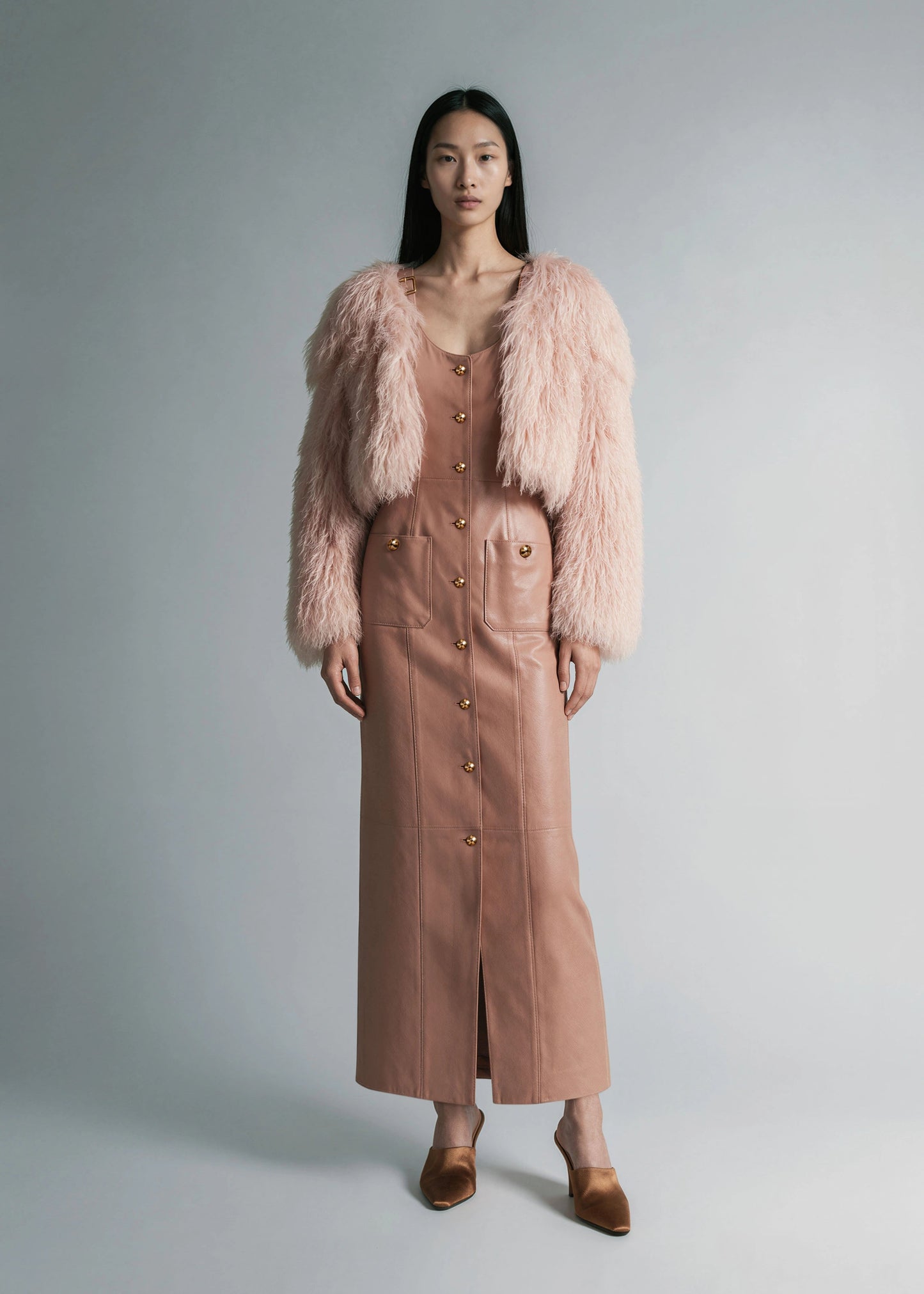 
                  
                    Diana leather dress long
                  
                